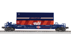 2016 - Kansas City, MO Missouri Pacific O Scale Container Car w/containers.